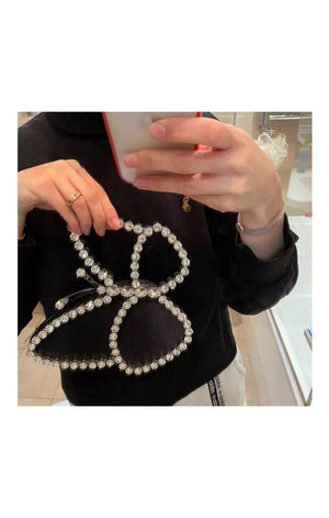 (Many Colors) Butterfly Shaped Evening Bags for Women Crystal