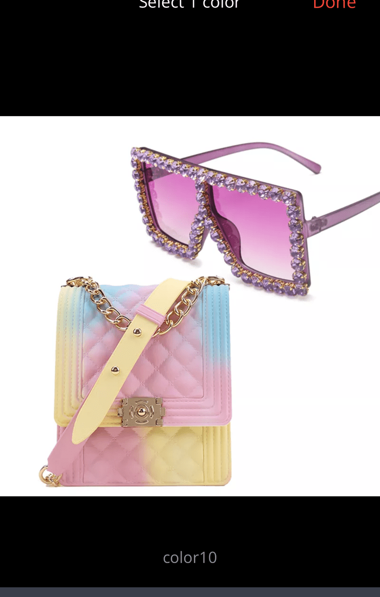 Bag and Matching Glasses Set (Many Colors)