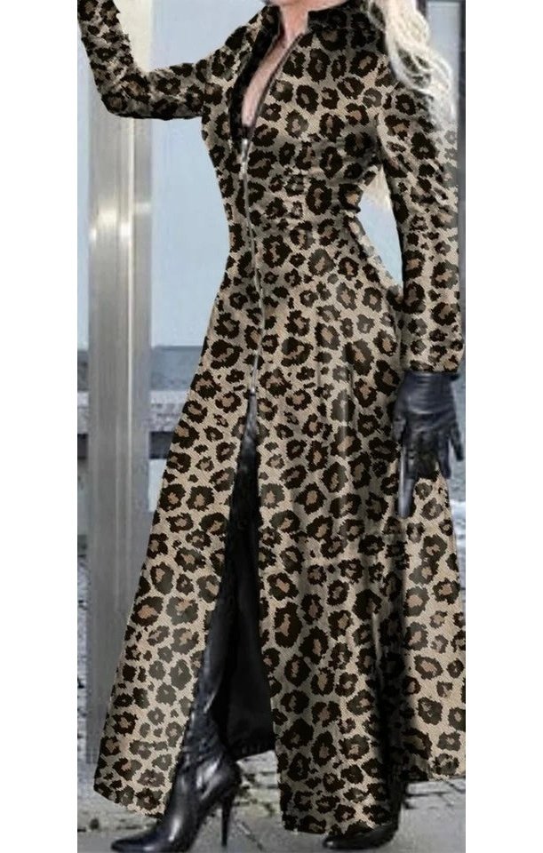 Pu Leather X-Long Women's Faux Coat 3 Colors) (Plus Sizes Available)