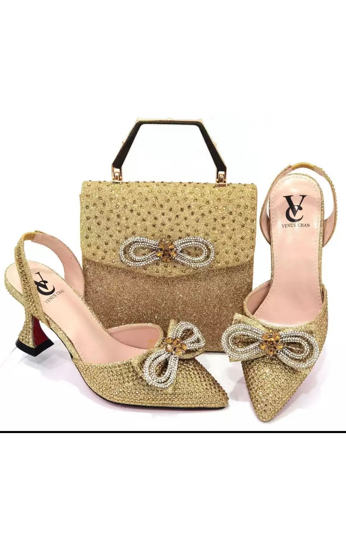 Matching purse bag set Sling Heel (Many Colors)