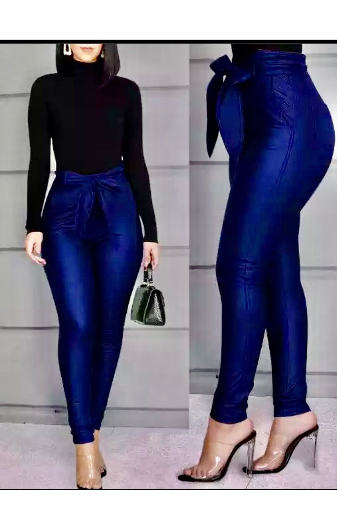 Belted Skinny Pants (3 Colors)