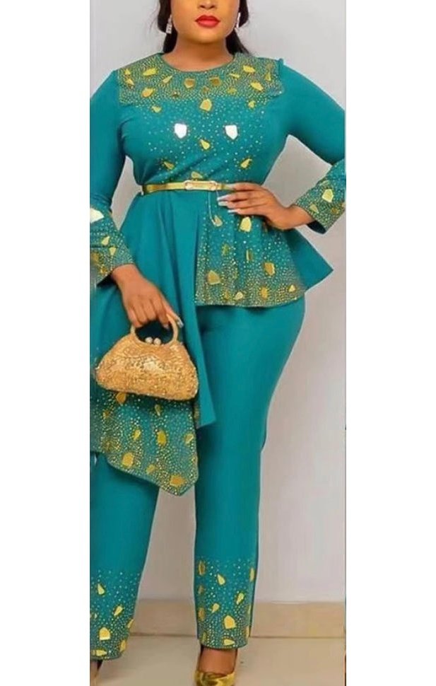 Two Piece Top &  Pants Set (Many Colors) Plus Sizes Available