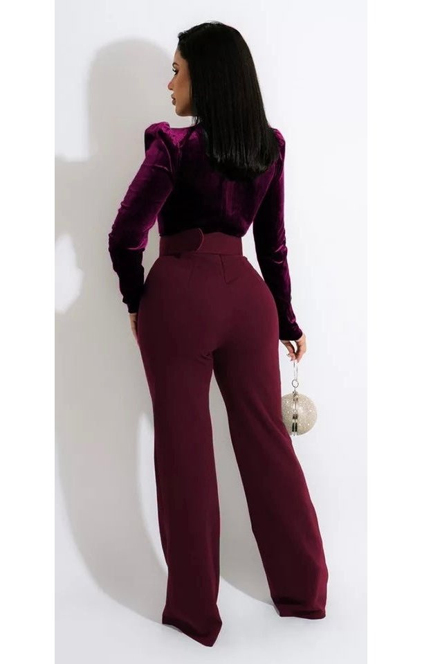 Belted Long Sleeve Jumpsuit (4 Colors)