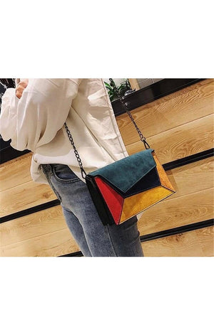 Color block Beautiful  handbag shoulder bag (4 Colors)