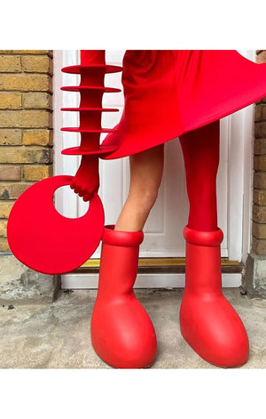 Red Cartoon Fun Boots