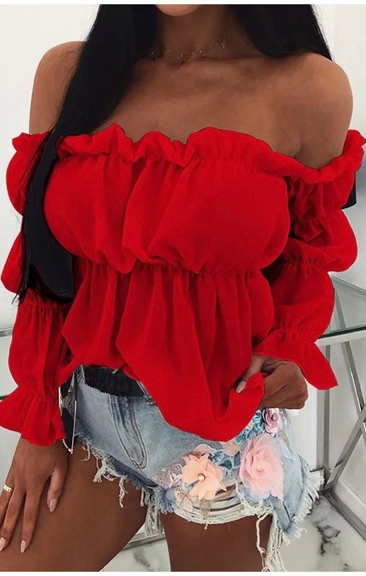 Sexy off the shoulder top (3 Colors)