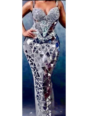 Mirror Crystals Bling  Dress  (Many Options)