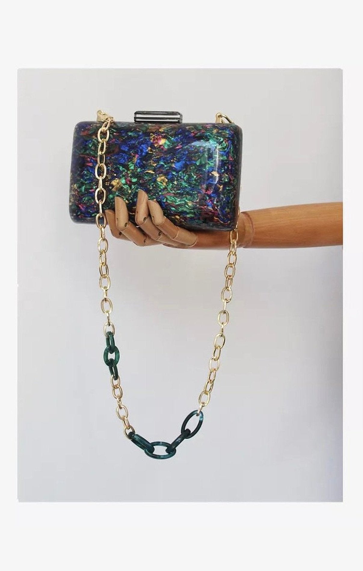 Colorful marble bag
