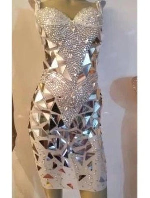 Mirror Crystals Bling  Dress  (Many Options)
