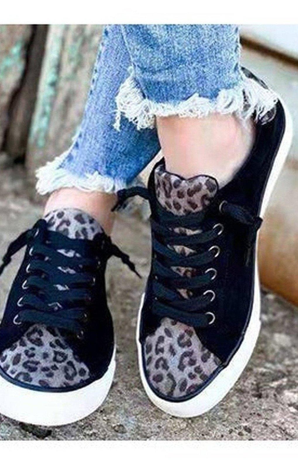 Leopard Print Sneakers (2 Colors)