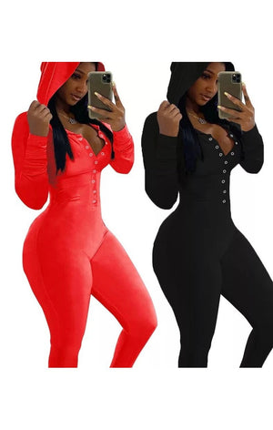 Sexy Hoody jumpsuit (2 Colors)
