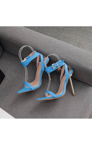 Lock transparent Clear Buckle Heels Sandals  (Many Colors)