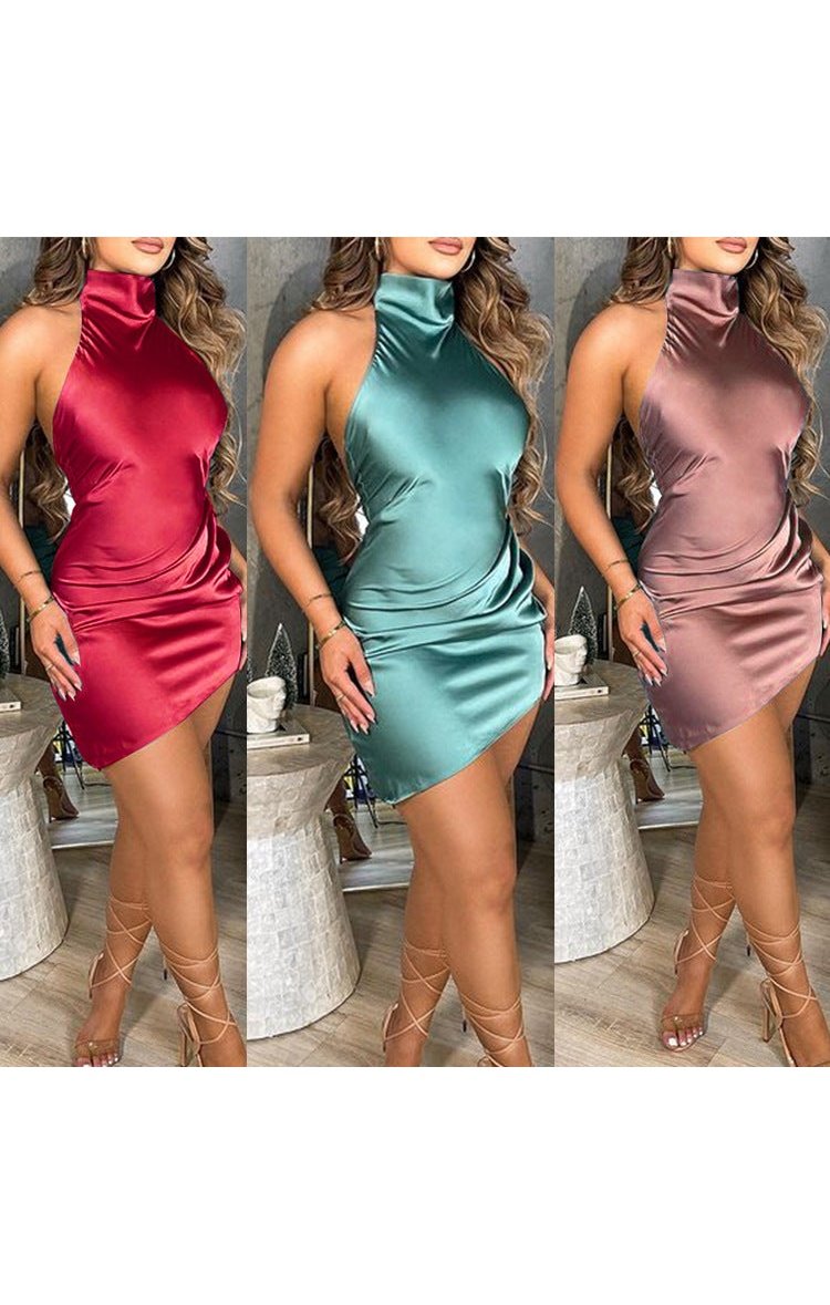 Halter Back Dress (3 Colors)