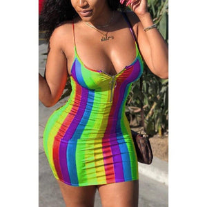 Rainbow Mini Dress